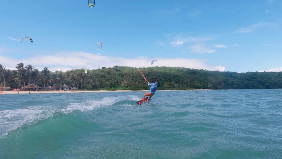 Kitesurfing in Mindoro, Philipines